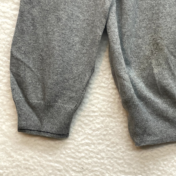 Joseph A Bank Sweater Mens Extra Large Gray Reserve Italian Yarn Cashmere Wool - Picture 5 of 13